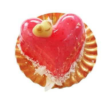 Petit Cœur Mousse Fraise 60g